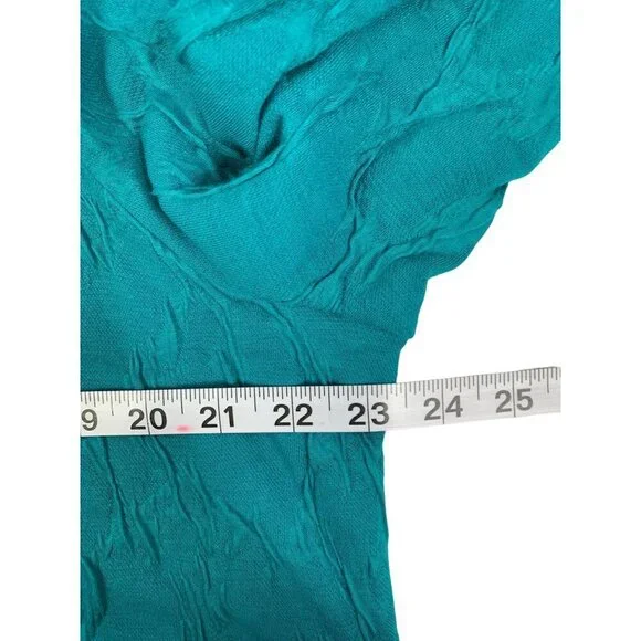 Simply Vera Women's Touching Teal Blouse - Picture 6 of 7